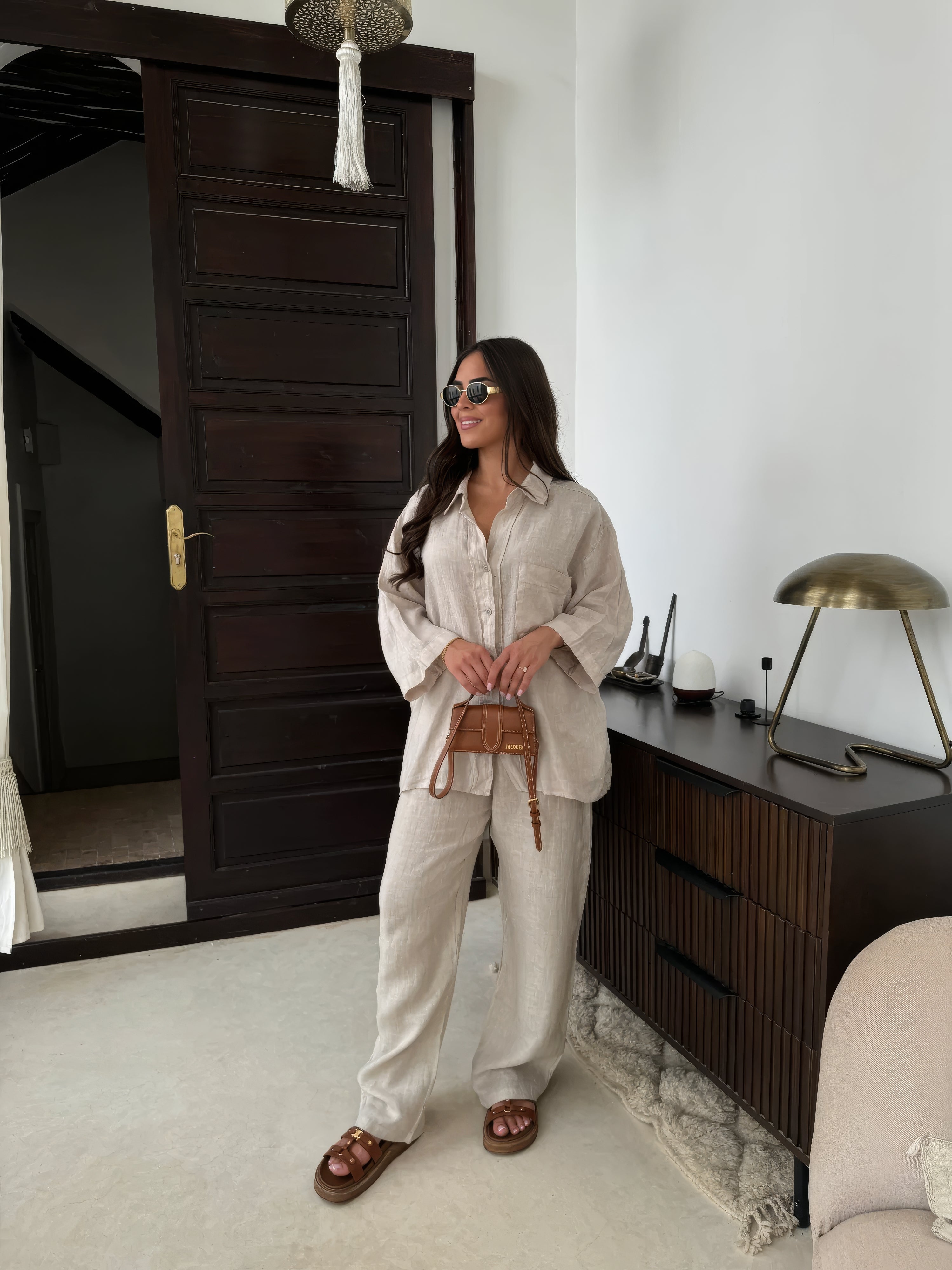 Charlotte Reid | Linen Two-Piece Set For Women