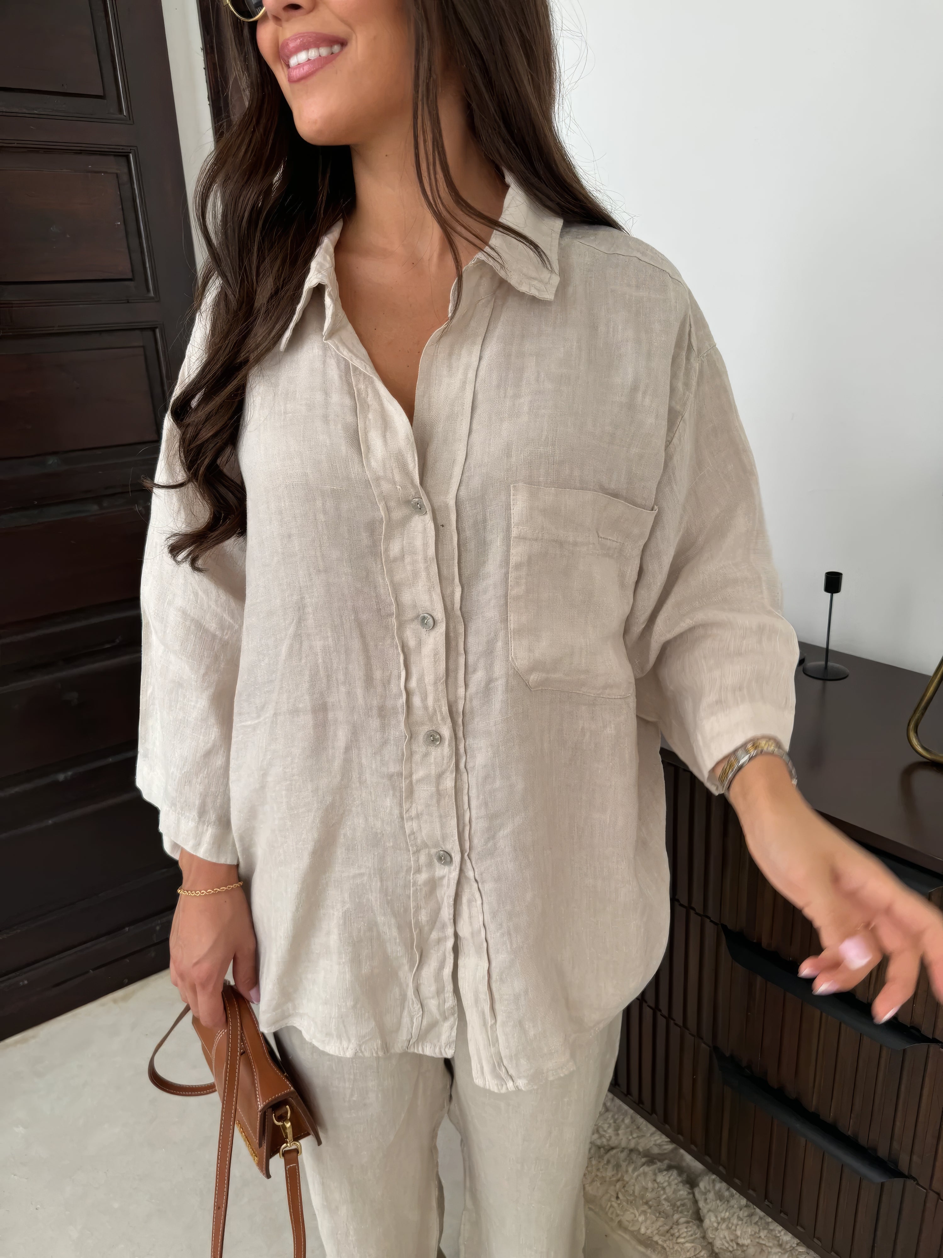 Charlotte Reid | Linen Two-Piece Set For Women