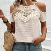 Lilia Hartwell | Crochet Lace Top With Luxe Bohemian Detail