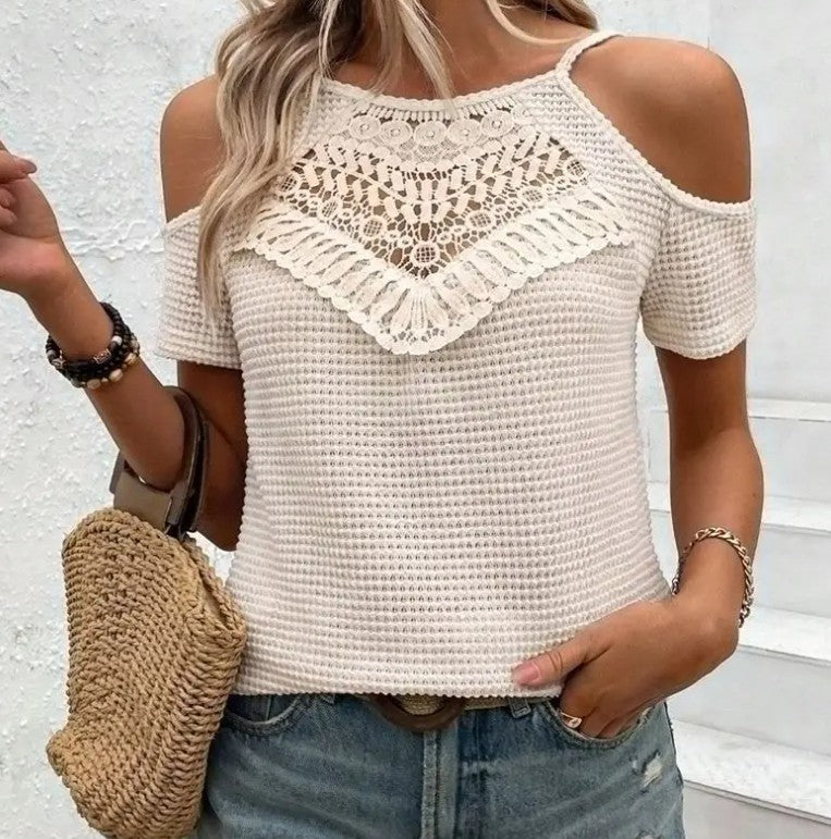 Lilia Hartwell | Crochet Lace Top With Luxe Bohemian Detail