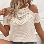 Lilia Hartwell | Crochet Lace Top With Luxe Bohemian Detail
