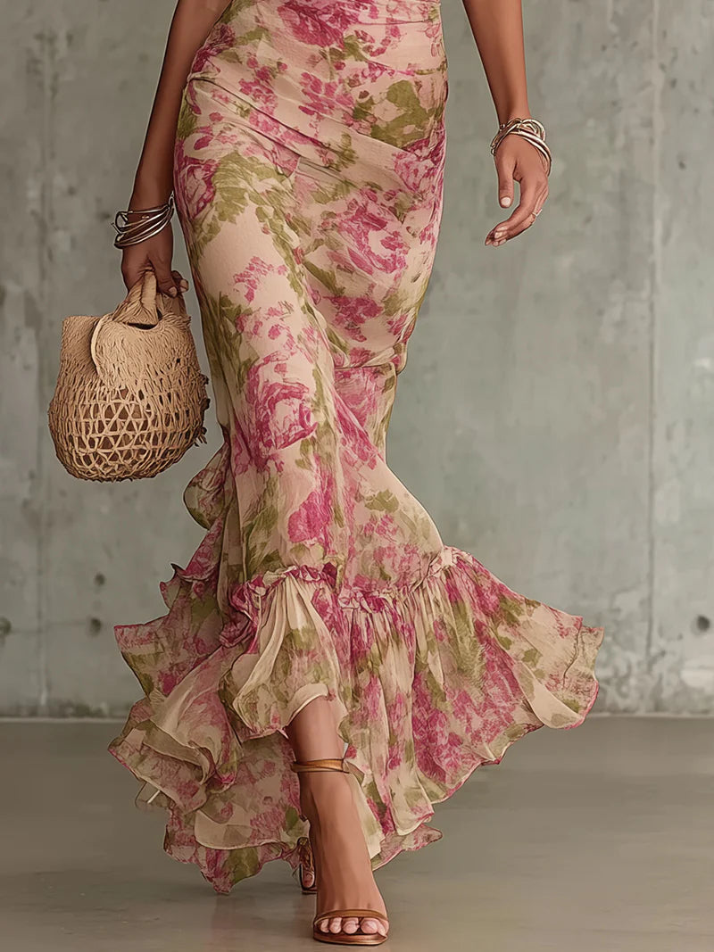 Charlotte Reynolds | Floral Mermaid Maxi Dress For Women