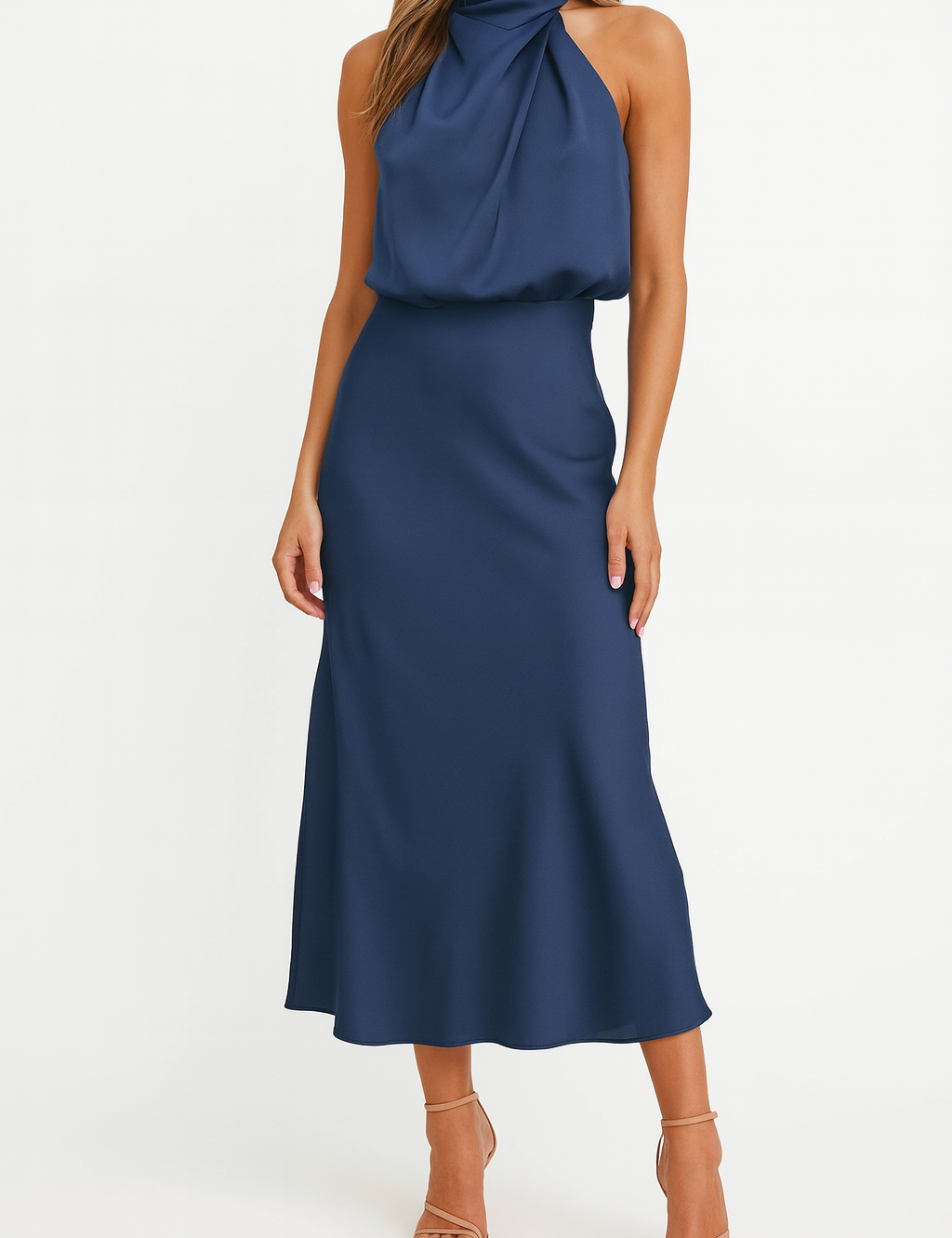 Aurora Bellini | Satin Midi Dress For Women