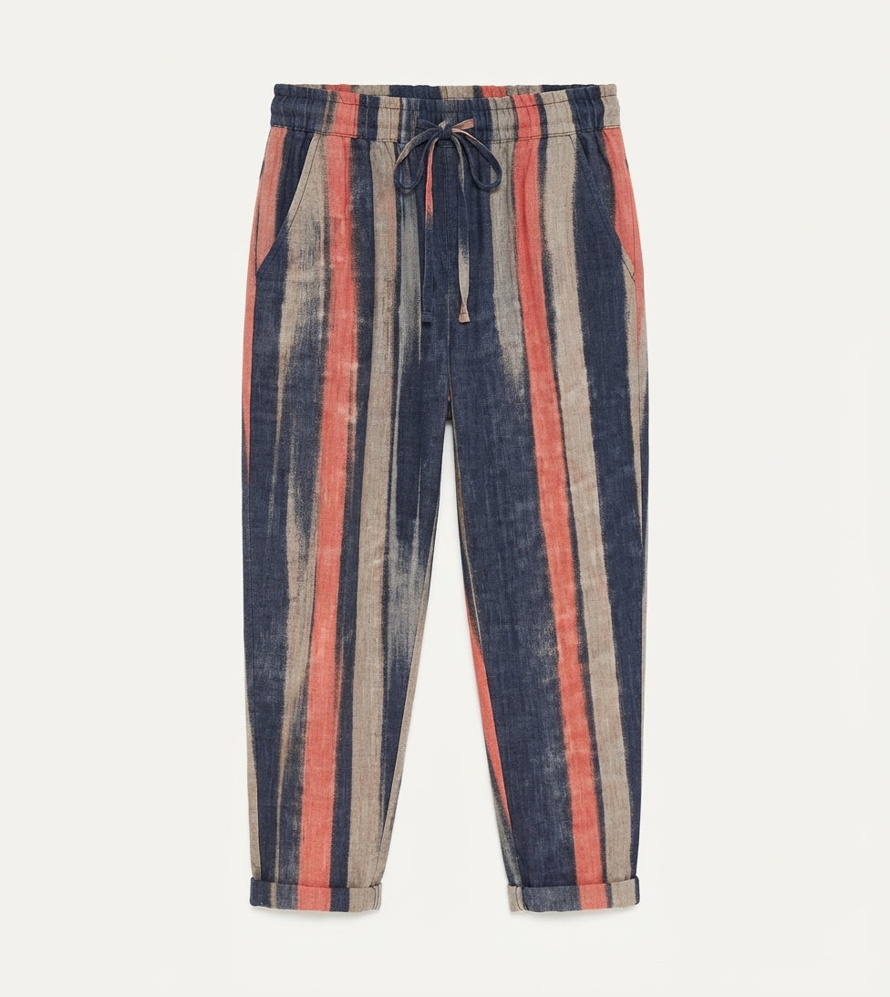 Bridget Callahan | Striped Linen Trousers For Women
