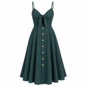 Brooke Stanton | Bow-Tie Midi Summer Dress For Women