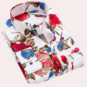 Finn Radcliffe | Tropical Print Cotton Shirt For Men