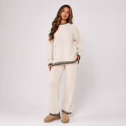 Charlotte Reid | Oversized Knit Wide Leg Lounge Set For Women