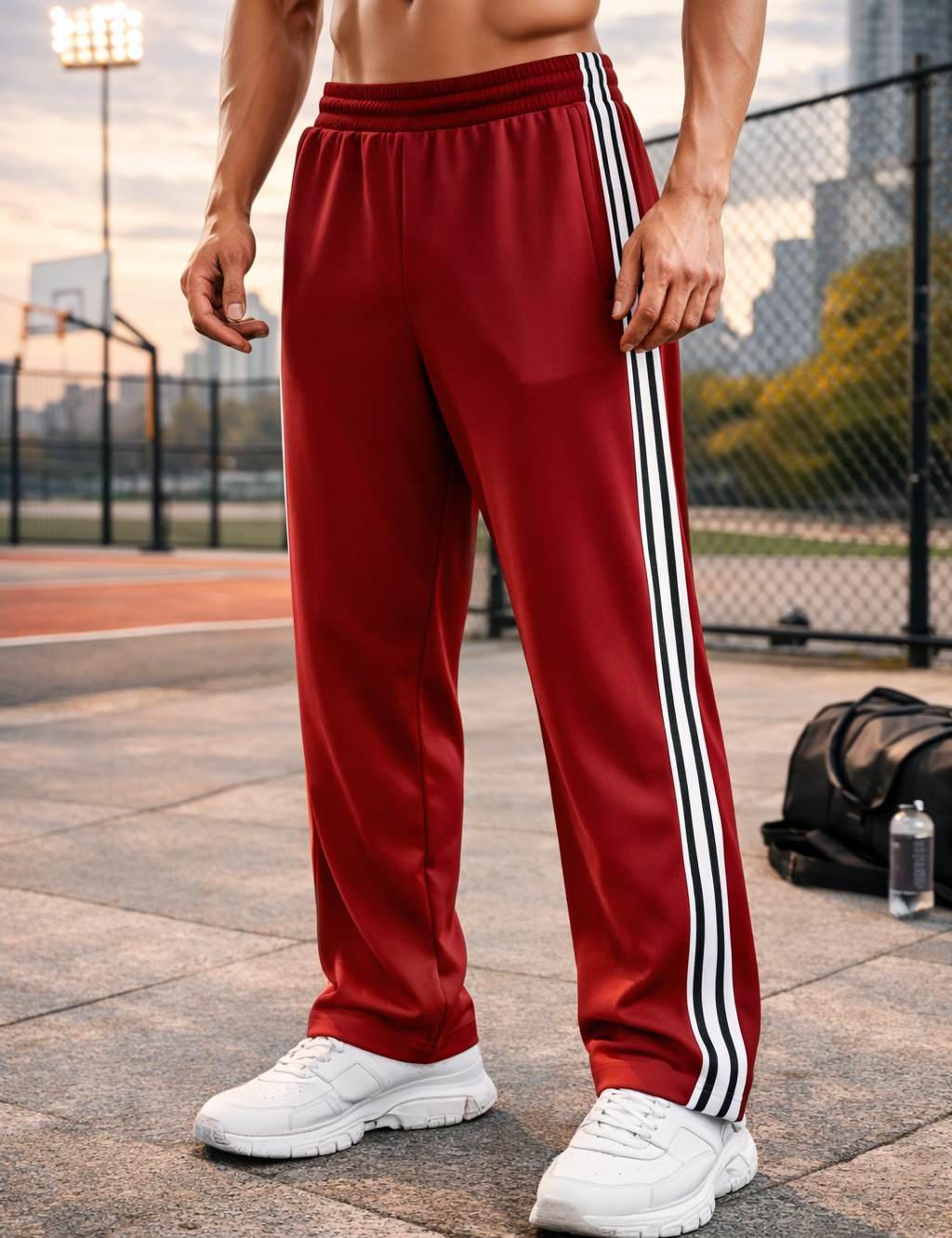 Finn Bartlett | Striped Track Pants For Men