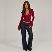 Aurélie Fontaine | Flare Sleeve Top For Women