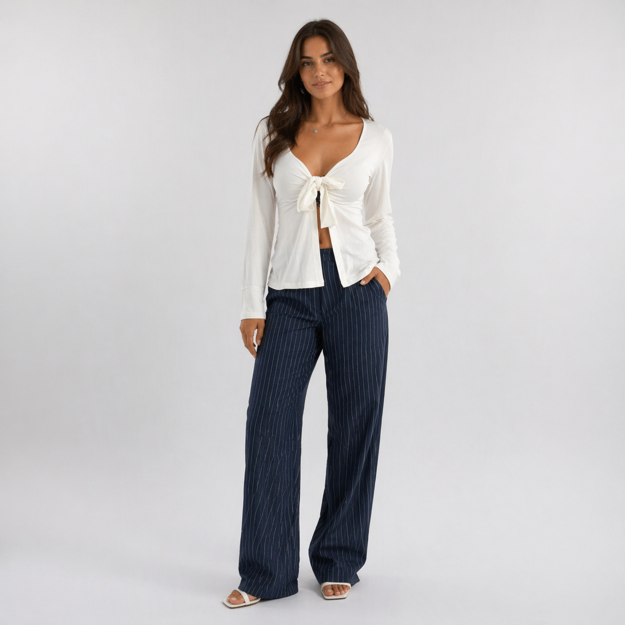 Lucienne Morel | Tie Front Top For Women