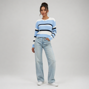 Sophie Laurent | Striped Cropped Jumper For Women