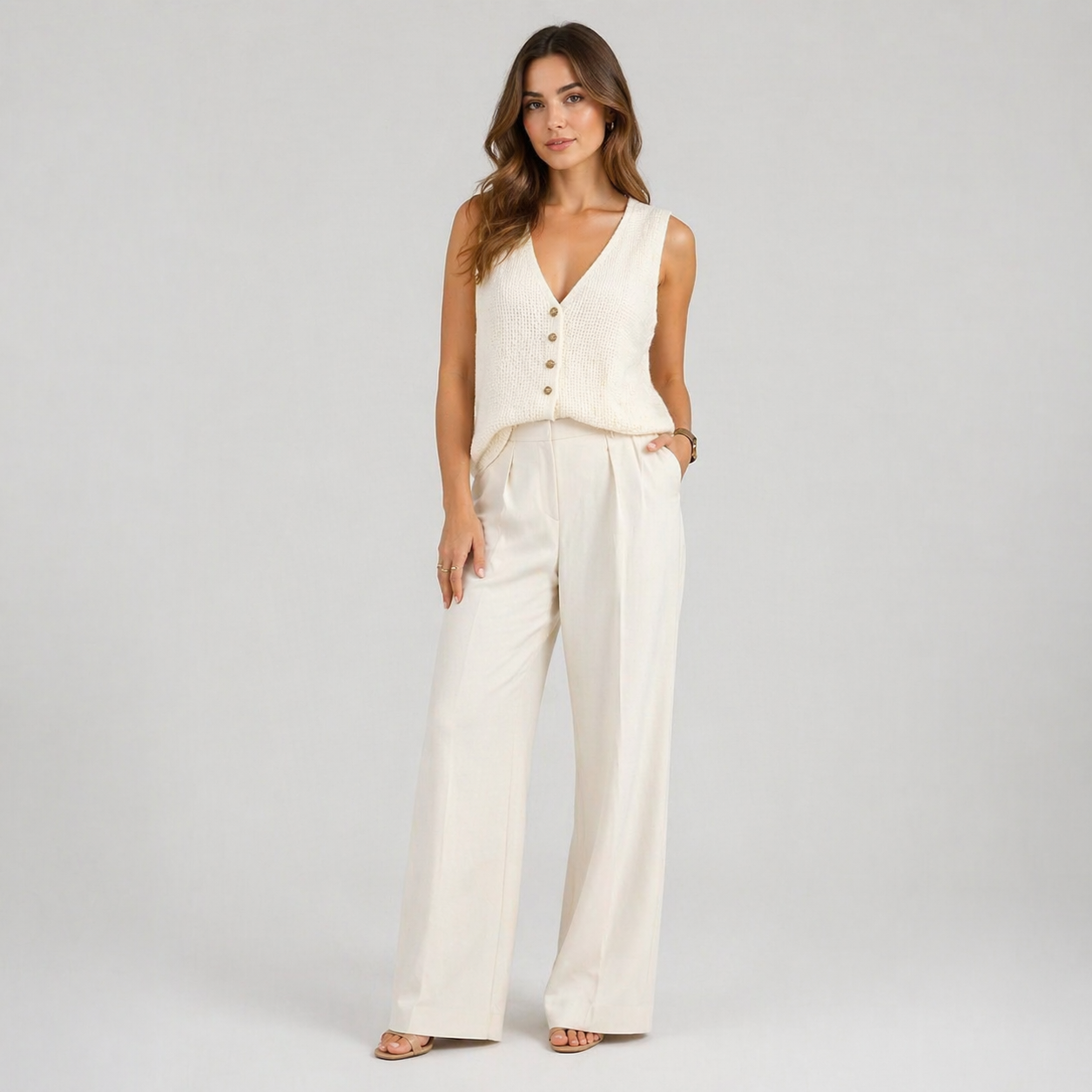 Clara Fontaine | Knitted Vest For Women