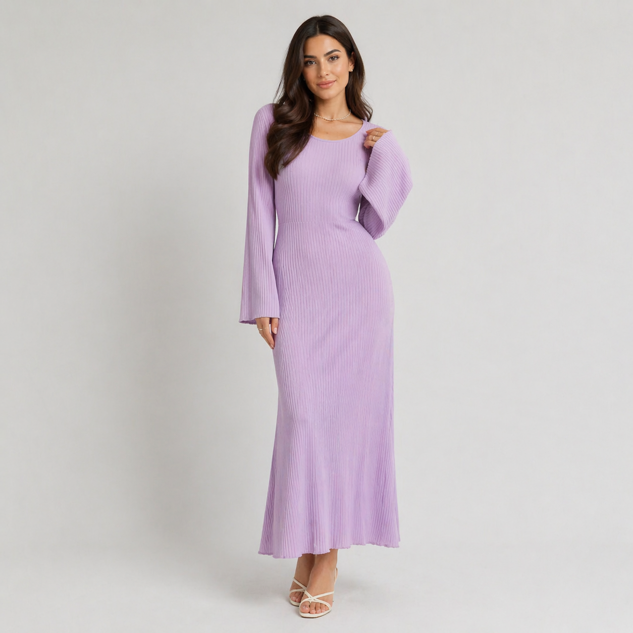 Valentina Moretti | Ribbed Maxi Dress For Women