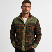 Fletcher Drummond | Sherpa-Lined Plaid Jacket For Men