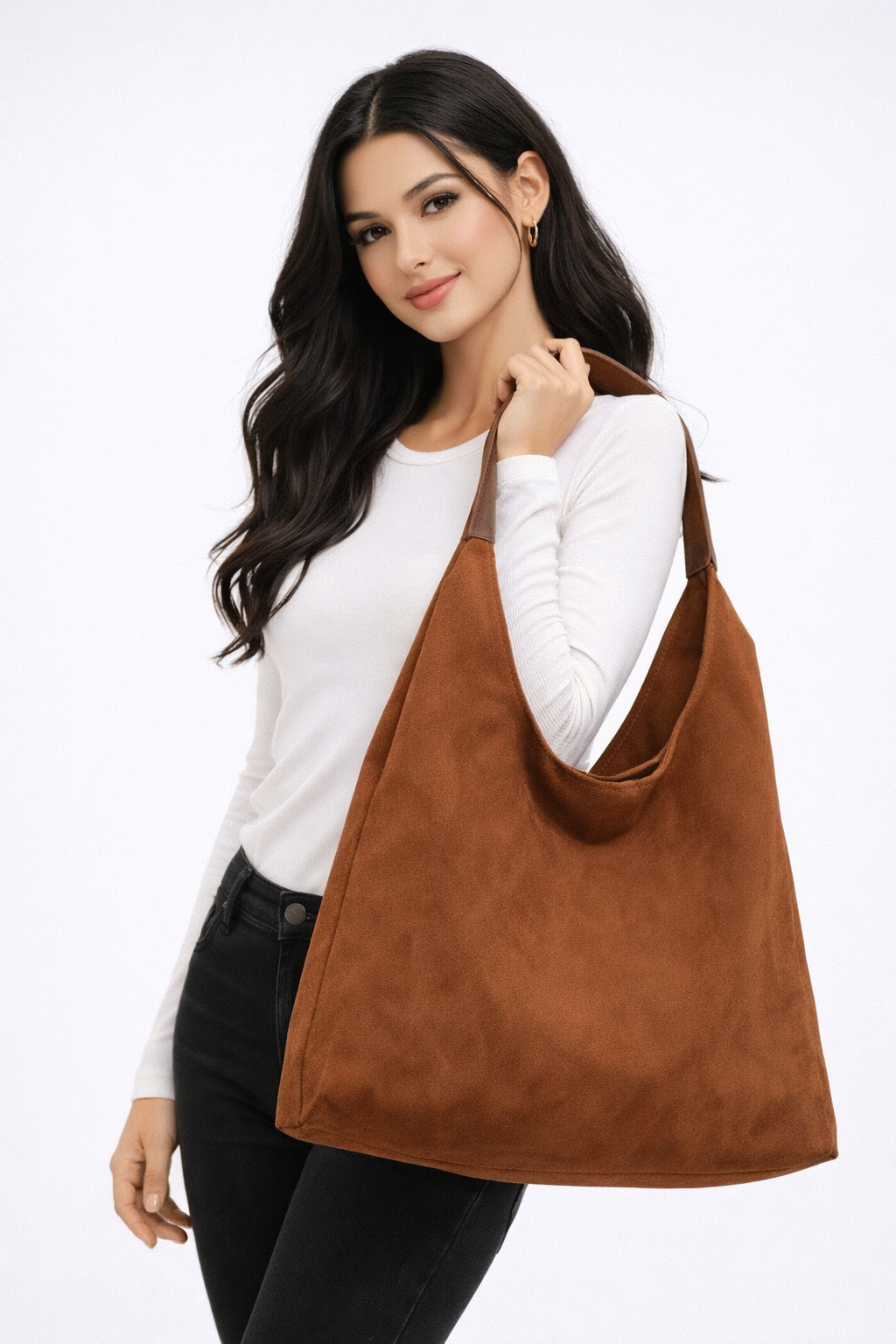 Sienna Vale | Minimalist Suede Tote Bag