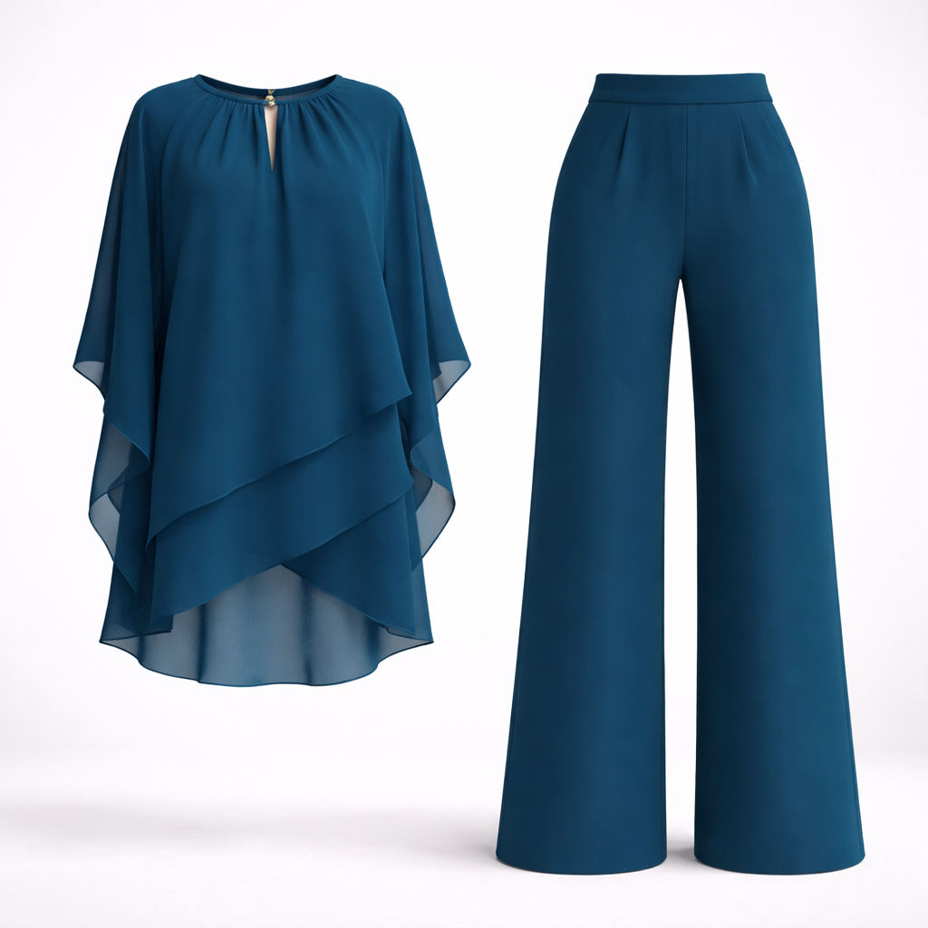 Giovanna Ricci | Elegant Layered Two-Piece Set For Women