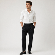 Alessandro Ricci | Ribbed Silk-Feel Shirt with Modern Elegance For Men