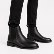 Matteo Ricci | Classic Chelsea Leather Boots with Timeless Edge For Men