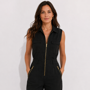 Thea Langford | Sleeveless Zip-Up Jumpsuit For Women