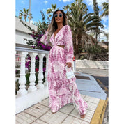 Sienna Whitmore | Floral Cut-Out Maxi Dress For Women