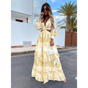 Sienna Whitmore | Floral Cut-Out Maxi Dress For Women