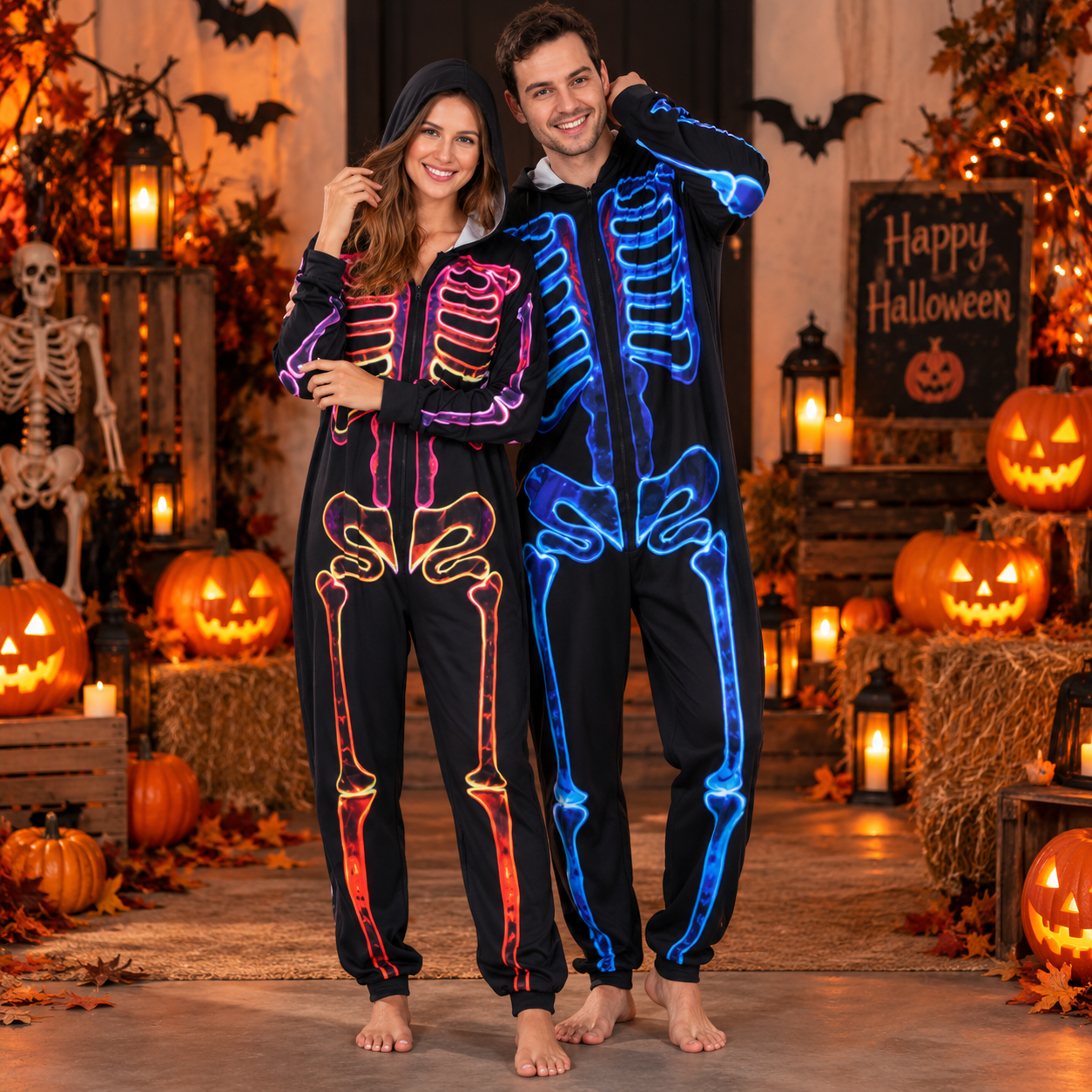 CountMidnightSkeletonHalloweenPyjamasForUnisex.png