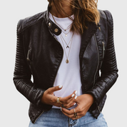 Sophie Laurent | Classic Leather Jacket For Women