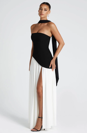 Elena Bellucci | Strapless Split Evening Maxi Dress For Women