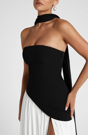 Elena Bellucci | Strapless Split Evening Maxi Dress For Women