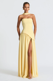 Elena Bellucci | Strapless Split Evening Maxi Dress For Women