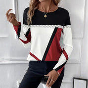 Grace Ellingham | Colour Block Long Sleeve Blouse For Women