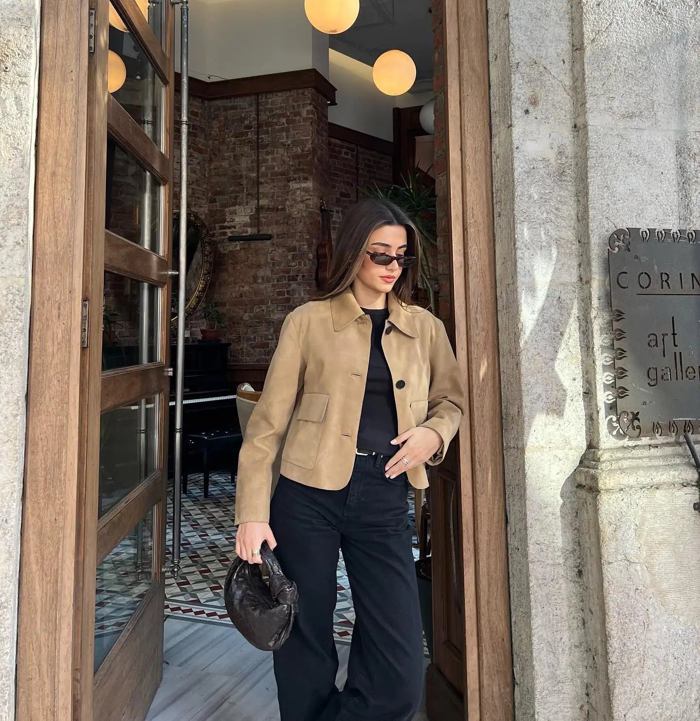 Camille Moreau | Cropped Suede Jacket For Women