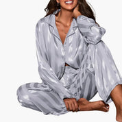 Clara Bellini | Luxury Button Pajama Set For Women