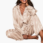 Clara Bellini | Luxury Button Pajama Set For Women