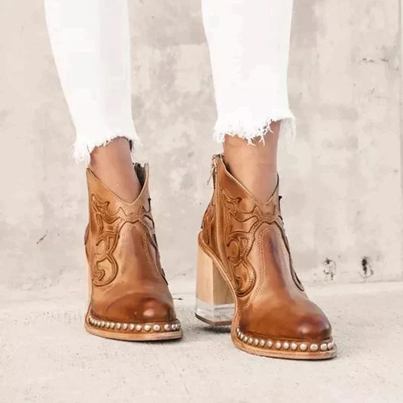 Valentina Rossi | Western Ankle Boots For Women