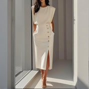 Camille Dubois | Elegant Midi Office Dress For Women