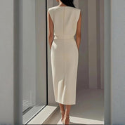 Camille Dubois | Elegant Midi Office Dress For Women