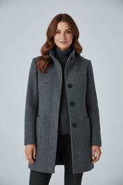 Charlotte Davies | Wool-Blend Tailored Overcoat For Women