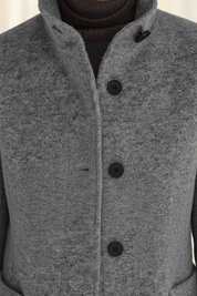 Charlotte Davies | Wool-Blend Tailored Overcoat For Women