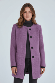 Charlotte Davies | Wool-Blend Tailored Overcoat For Women