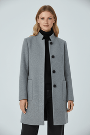 Charlotte Davies | Wool-Blend Tailored Overcoat For Women