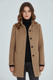 Charlotte Davies | Wool-Blend Tailored Overcoat For Women