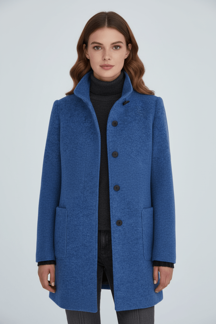 Charlotte Davies | Wool-Blend Tailored Overcoat For Women