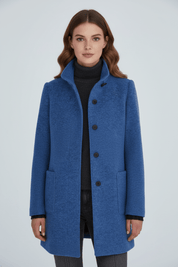 Charlotte Davies | Wool-Blend Tailored Overcoat For Women