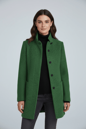 Charlotte Davies | Wool-Blend Tailored Overcoat For Women