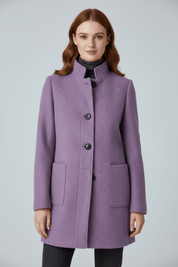 Charlotte Davies | Wool-Blend Tailored Overcoat For Women