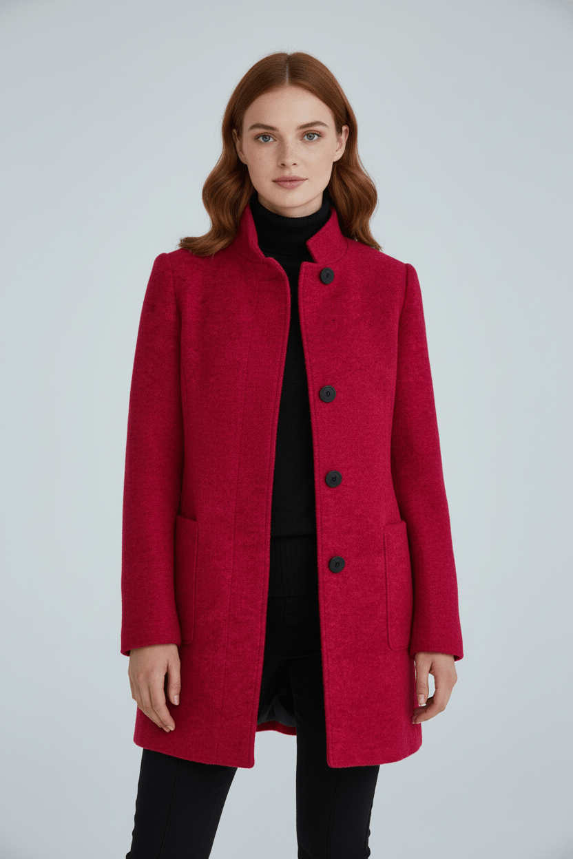 Charlotte Davies | Wool-Blend Tailored Overcoat For Women