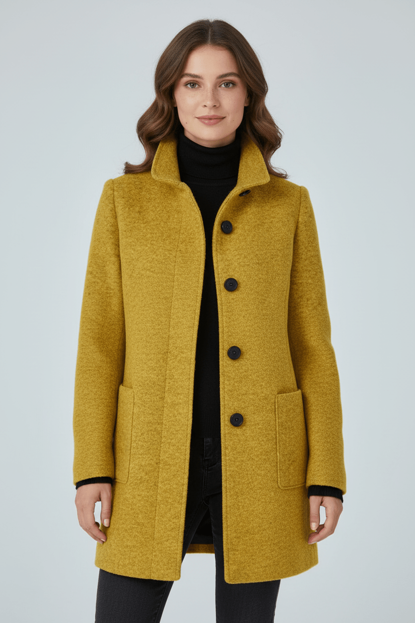 Charlotte Davies | Wool-Blend Tailored Overcoat For Women