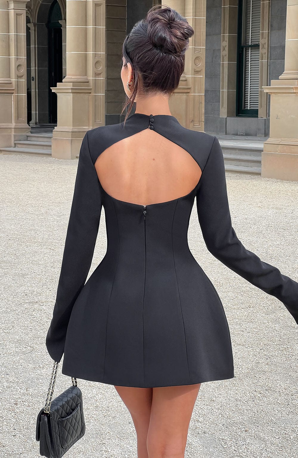 Grace Mitchell | Long Sleeve A-Line Mini Dress For Women
