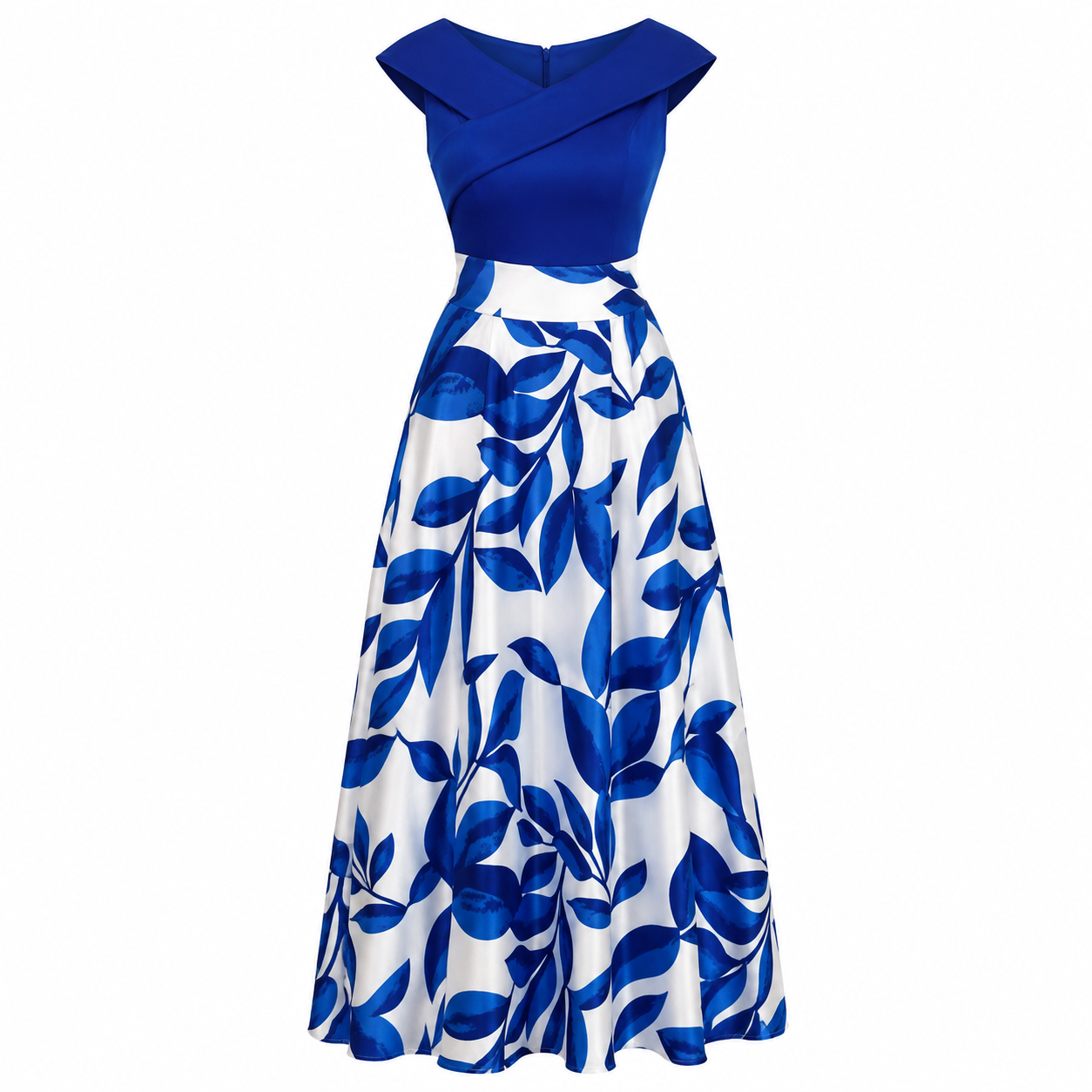 Eloise Harrington | Printed V-Neck Maxi Dress For Women